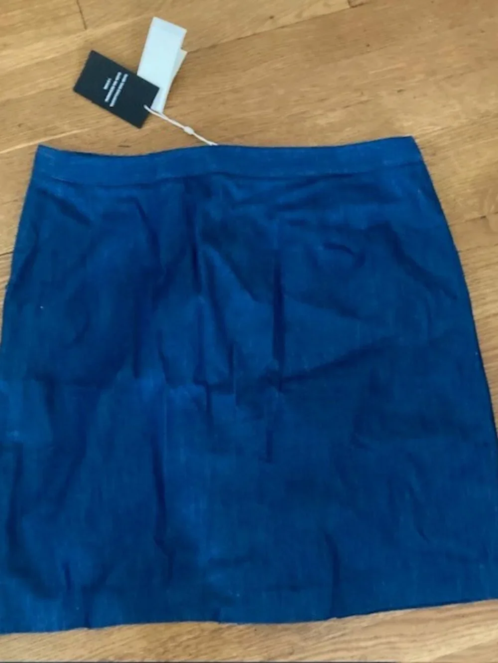 Tory Burch Cotton A-line Skirt in Marine Blue, Size 12, NWT